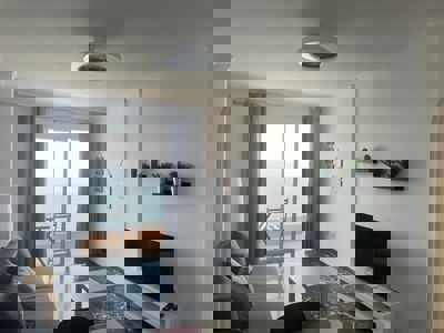 Vista dell'accesso alla terrazza dal soggiorno a Los Gigantes.