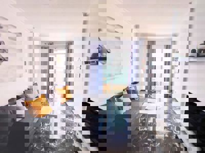 Soggiorno della casa luminosa a Los Gigantes, Buenavista The Blue Oyster.