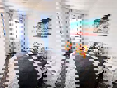 Camera pronta per gli ospiti nella camera di Buenavista The Blue Oyster, Los Gigantes.