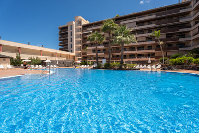 Hermosas vistas de la piscina en Teide View, Los Gigantes, Canarias.