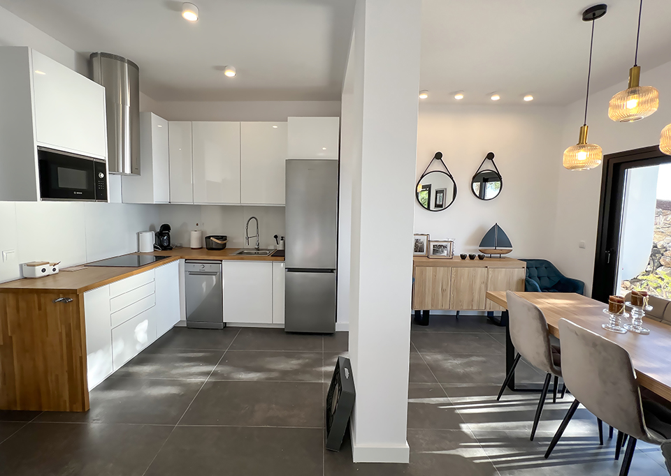 cosina abierta de apartamento